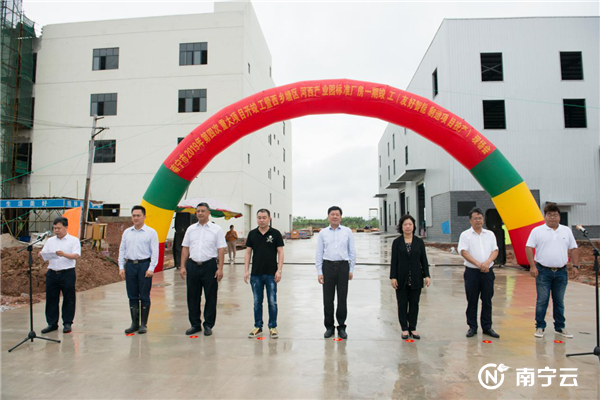 西乡塘区金陵河西产业园标准厂房一期竣工