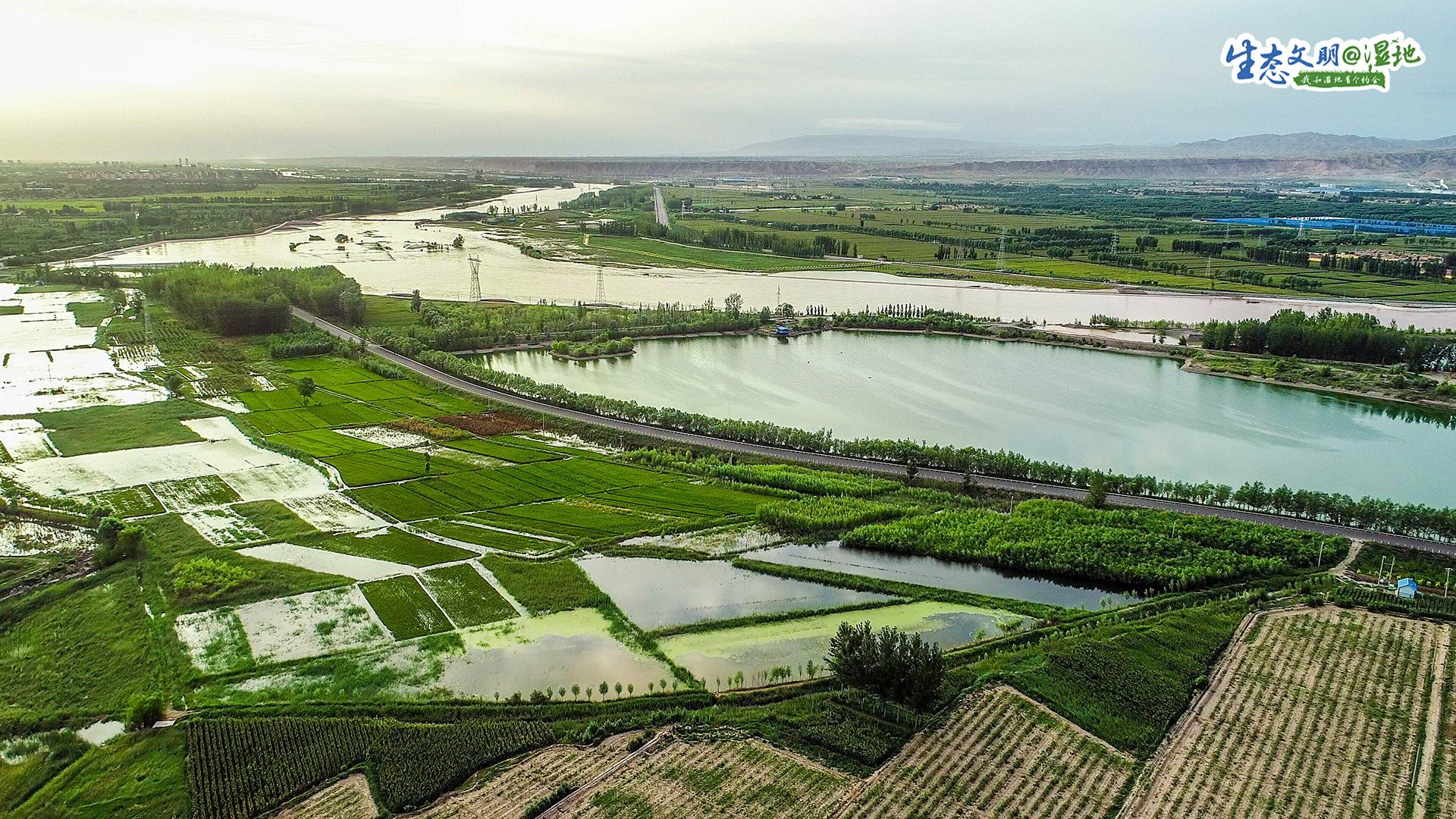 生态文明湿地宁夏湿地塞上江南