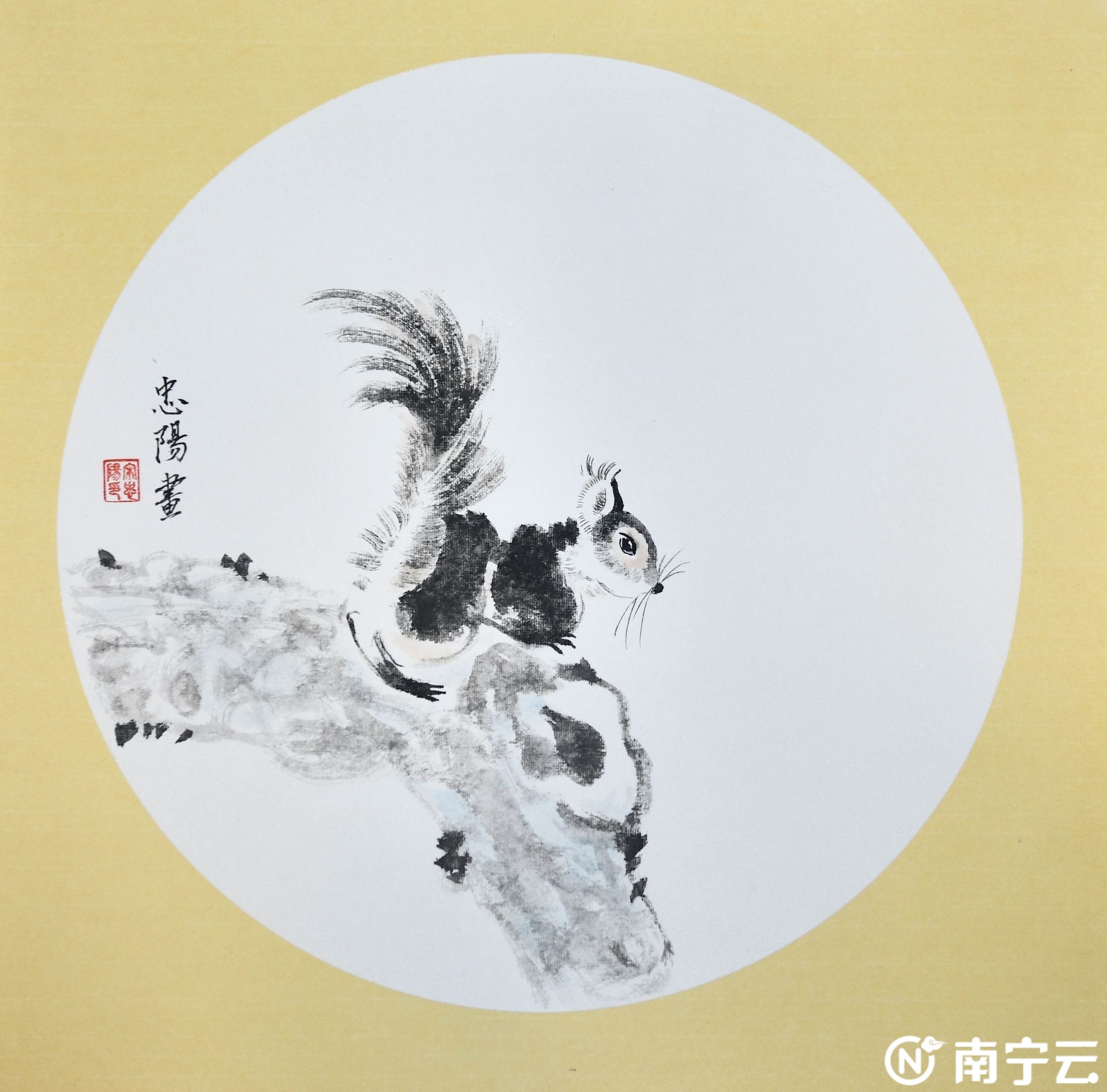 宋忠阳国画作品灵动松间