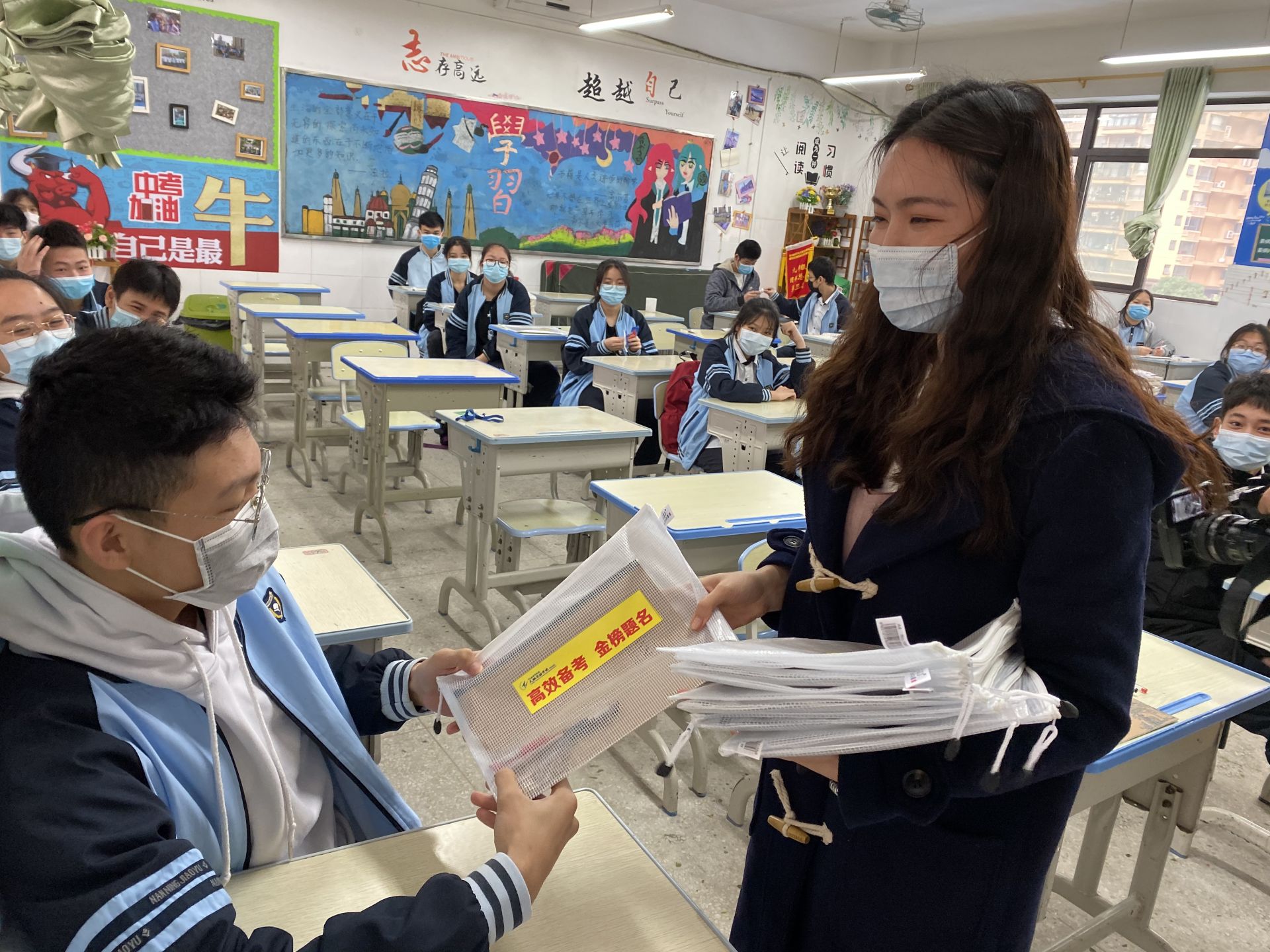 天桃实验学校翠竹校区九年级学生开学复课