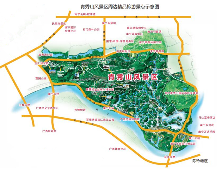 南宁推出环青秀山都市休闲线路 5条精品线路任你选