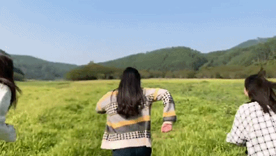 充满诗情画意 两只水牛,芳草萋萋,群山环绕 构成了当下最美的风景
