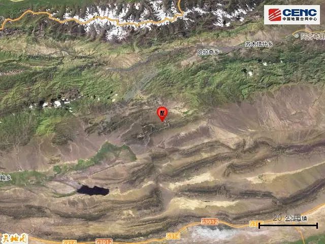深夜，新疆一地连发6次地震，最大5.4级