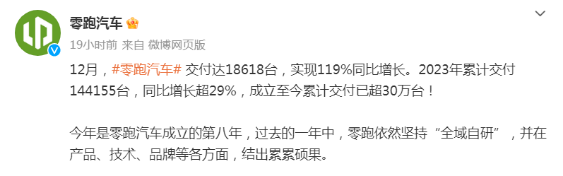 比亚迪官宣：年销量破300万辆，新能源车销量同比增长超六成